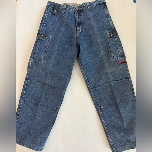 Vintage Pepe Jeans Mens Size 38x33 Y2K 90s Loose Baggy Wide Leg Hip‎ Hop - Picture 1 of 14